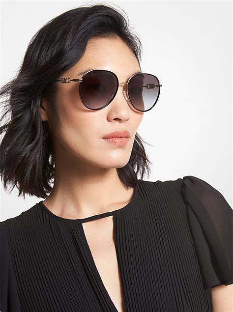 michael kors empire aviator|Empire Aviator Sunglasses .